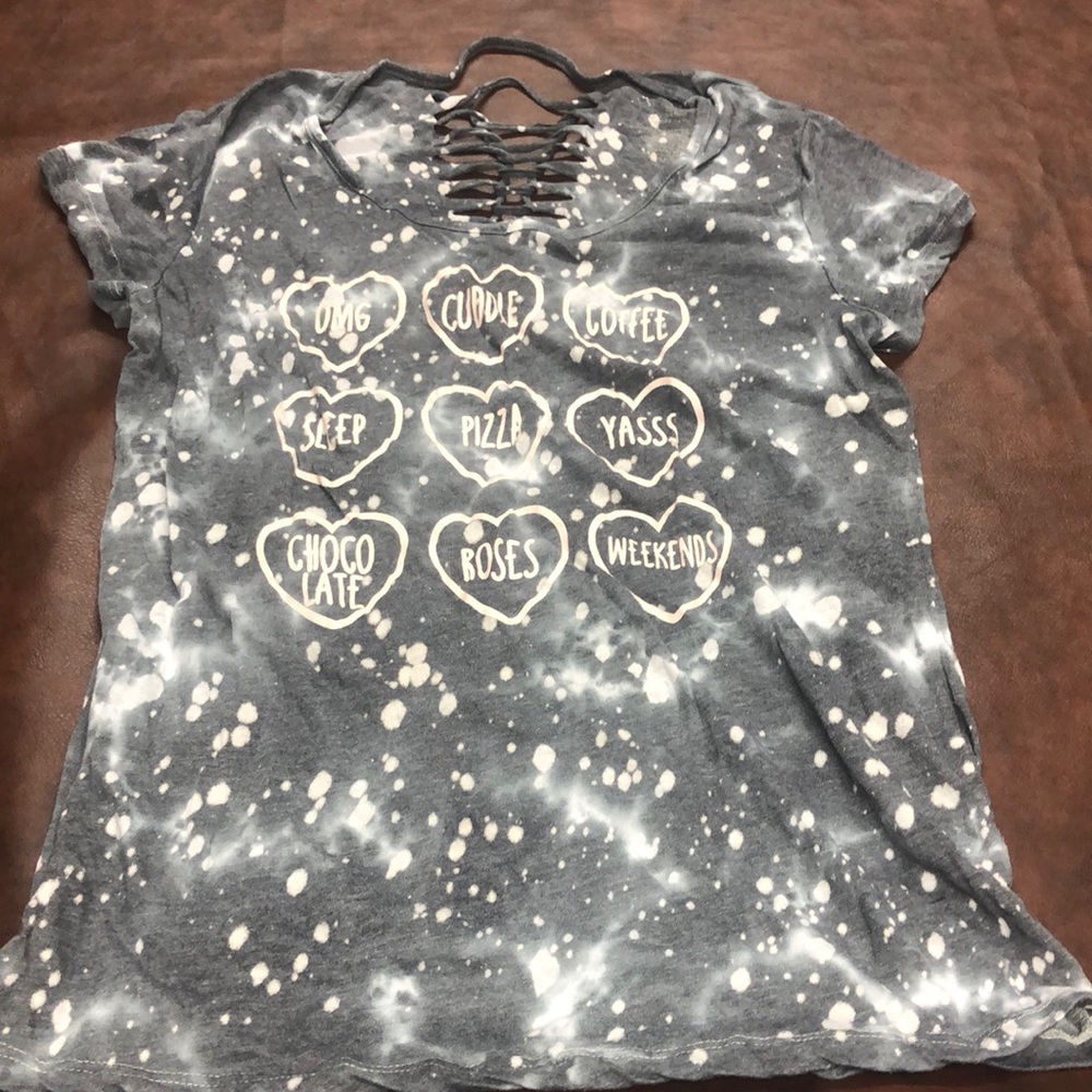 Awake size large gray tie dye
